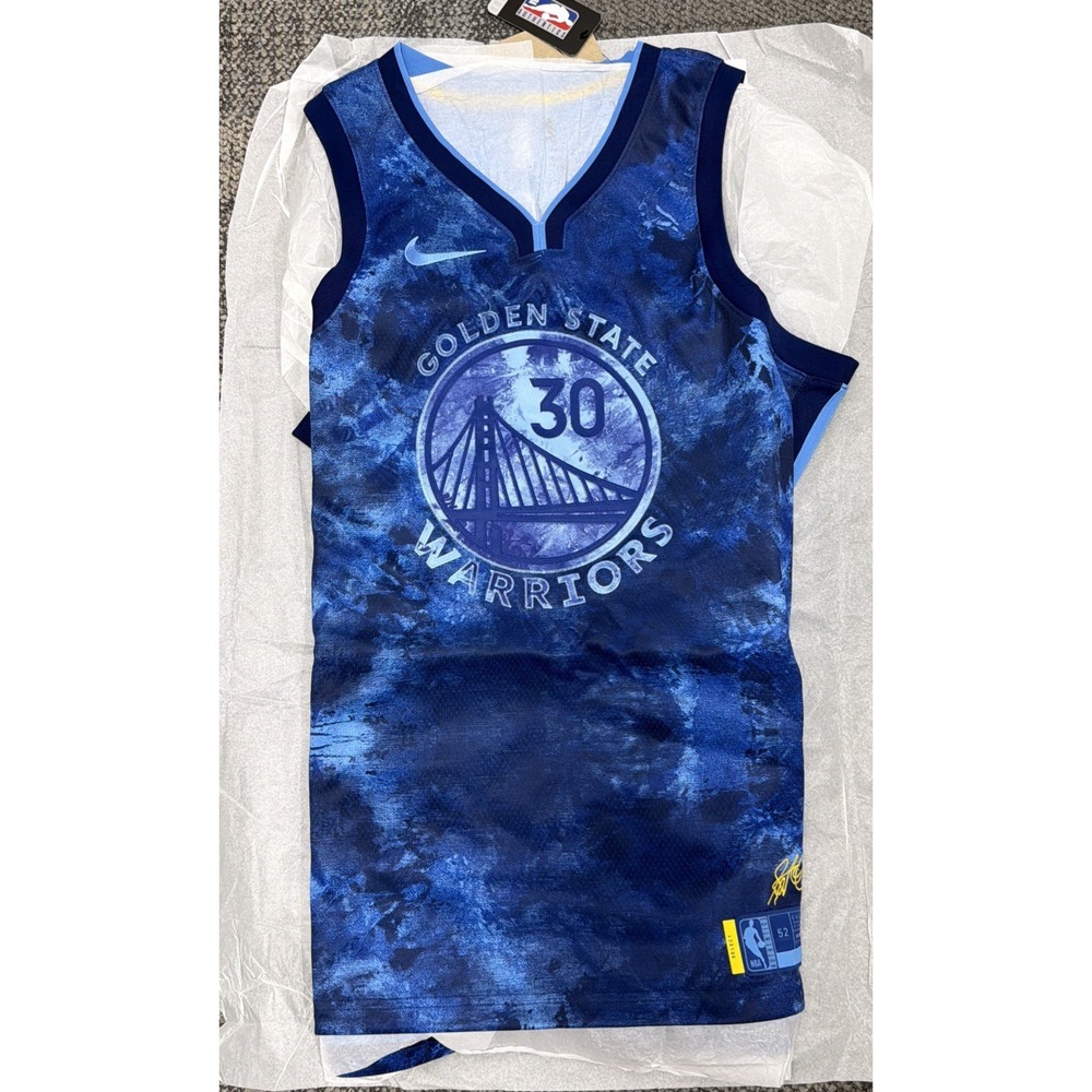 Nike Golden State Warriors Stephen Curry Select Jersey Blue FD4085-462 Sz XL New